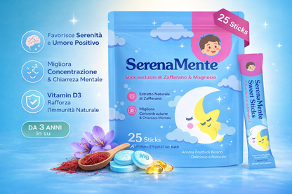SerenaMente - Stick con zafferano e magnesio per l’equilibrio mentale