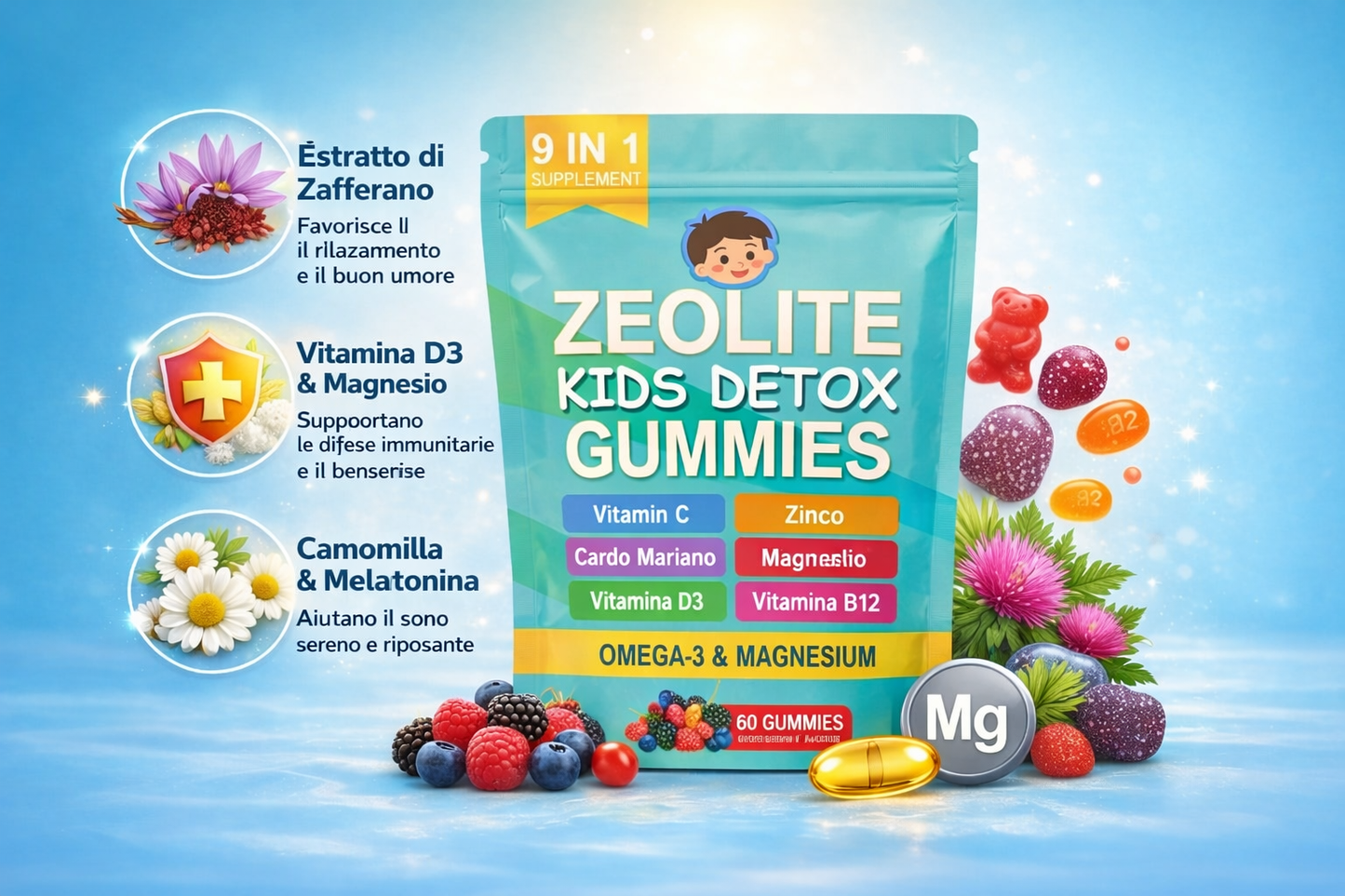 DentroLeggero - Gommose multivitaminiche per la pulizia del corpo